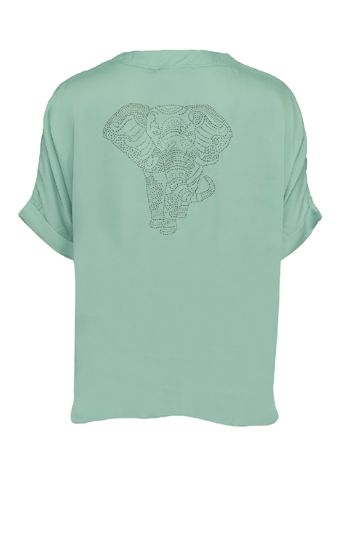 Costamani Mille ss Blouse, Aqua