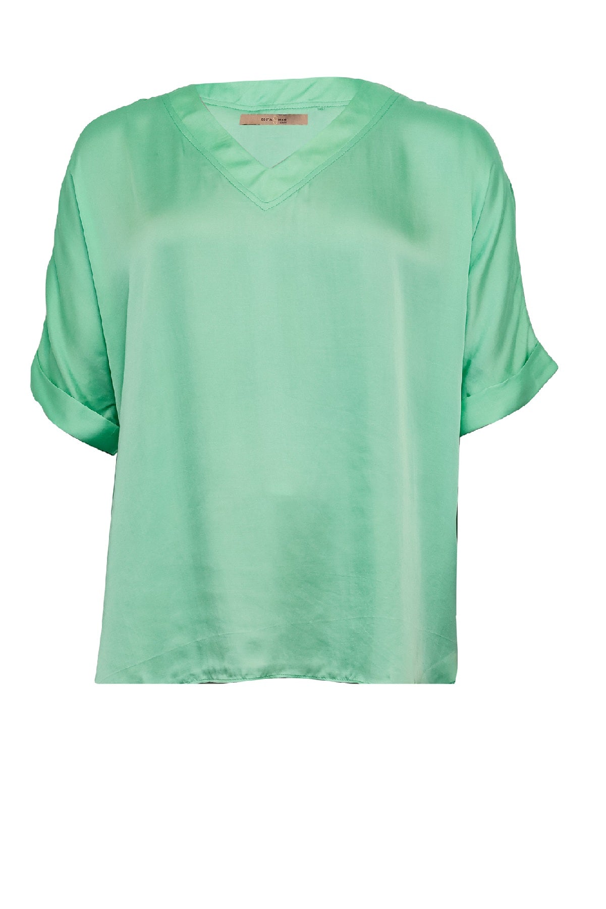 Costamani Mille ss Blouse, Aqua