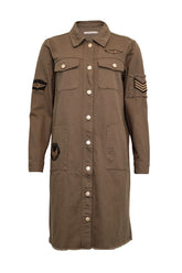 Costamani Foxy Long Jacket , Army