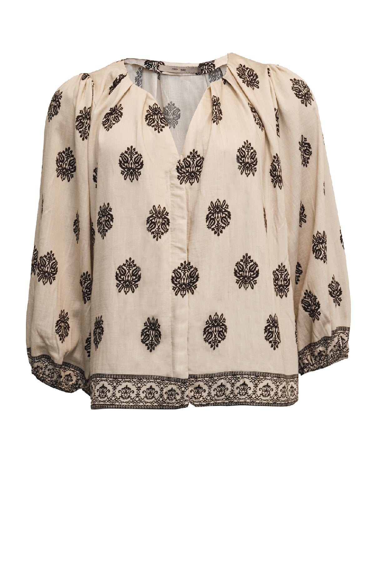 Costamani Zinnia Shirt, Black/Whisper