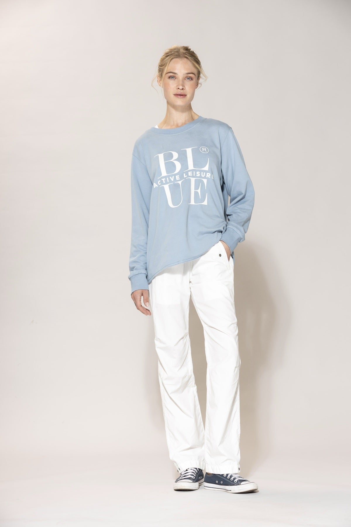 Blue Sportswear Joanna crewneck Sweat, Dark Skyblue
