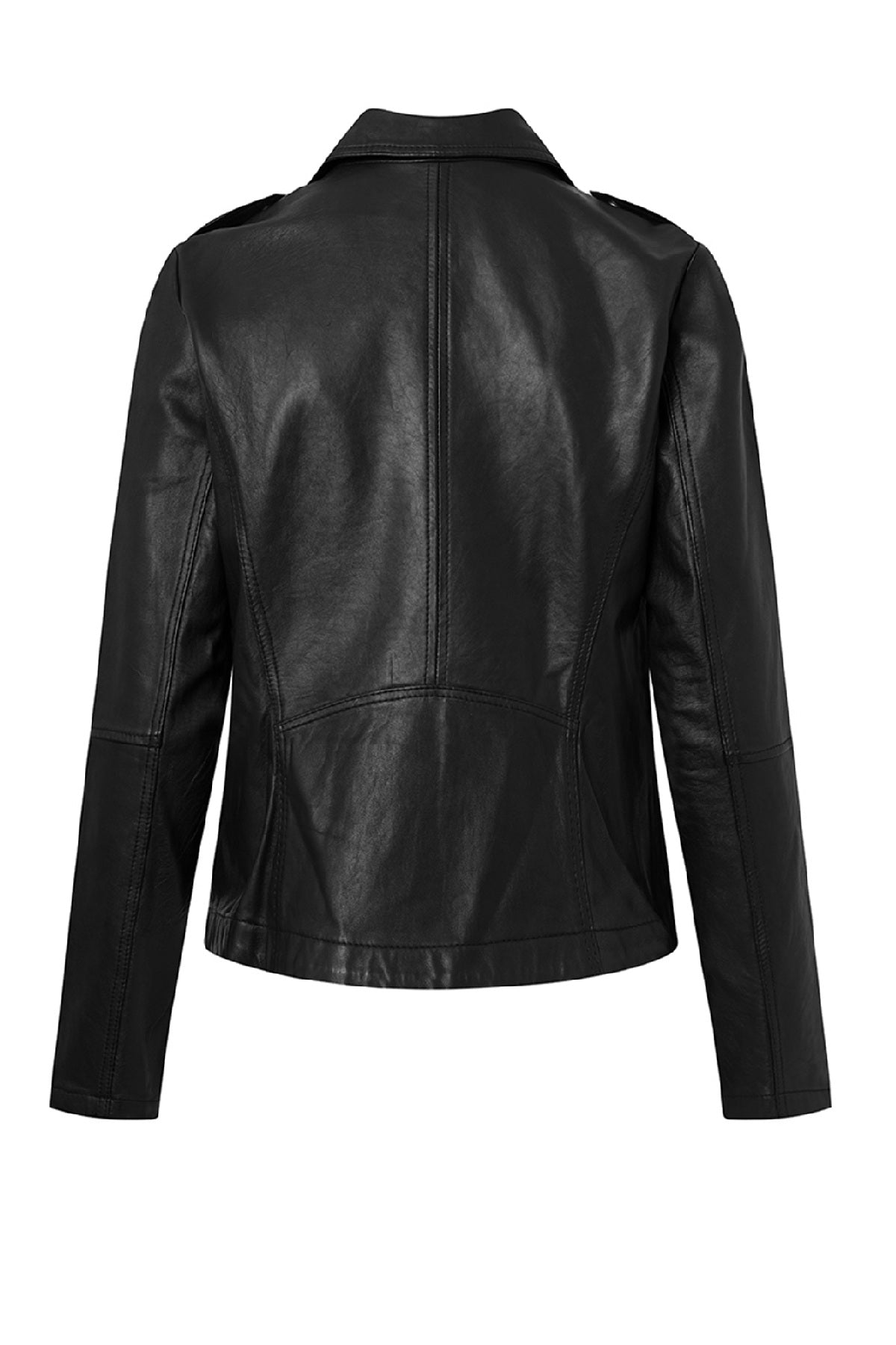 Depeche NooraDEP Biker Leather Jacket, Black