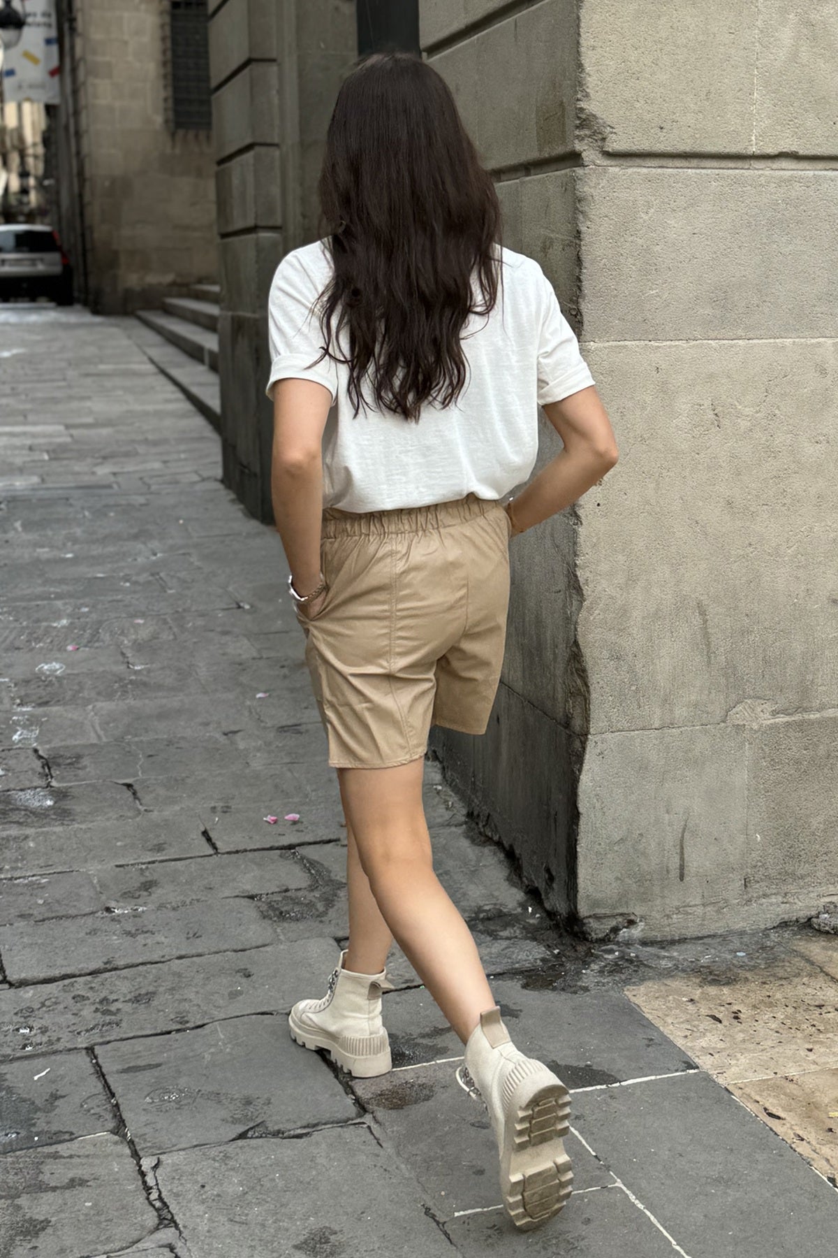 NÜ Denmark Vaanya Oaklee Tee oversize, Creme