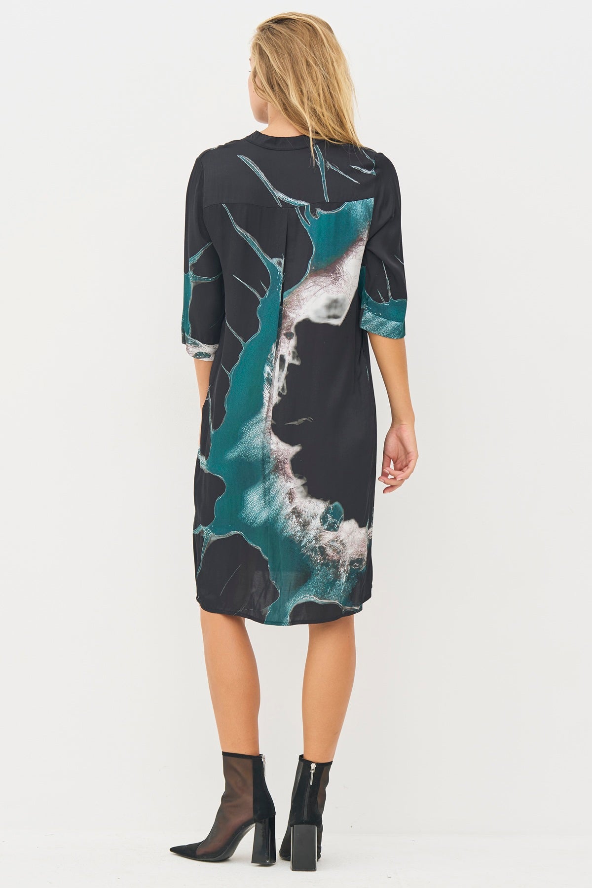 NÜ Denmark Babeth Tunic, Petrol green mix