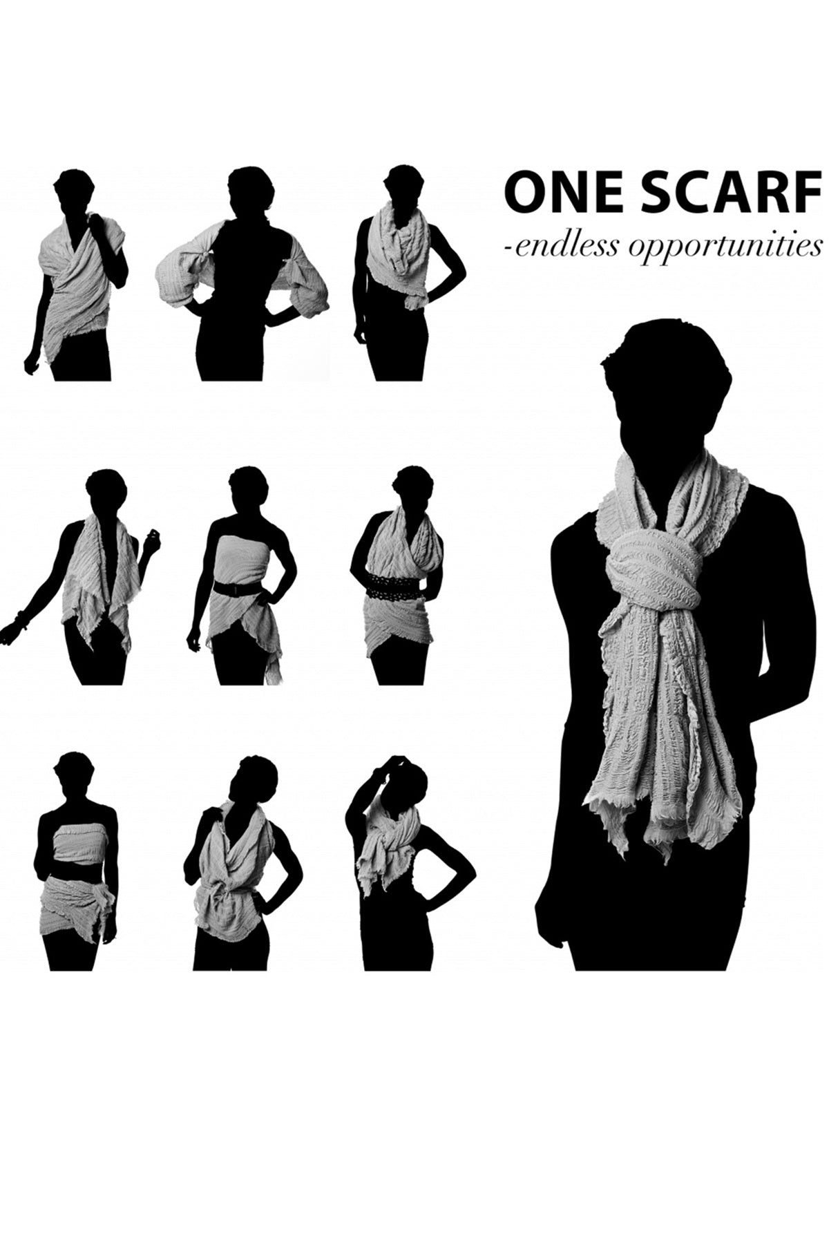 NÜ Denmark Hope Scarf, Black