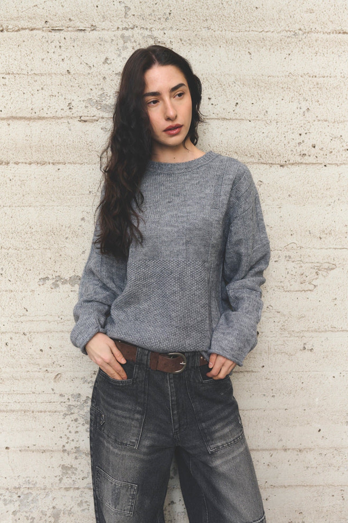 Humble by Sofie MILESHBS PULLOVER, Dark grey melange