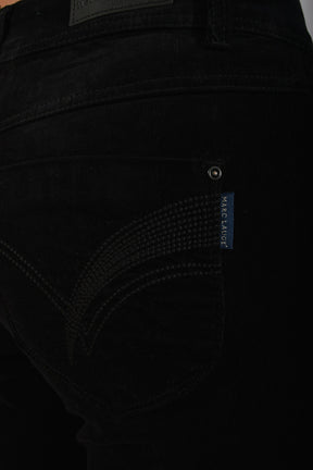 Marc Lauge Luna Baby Cord Jeans, Black