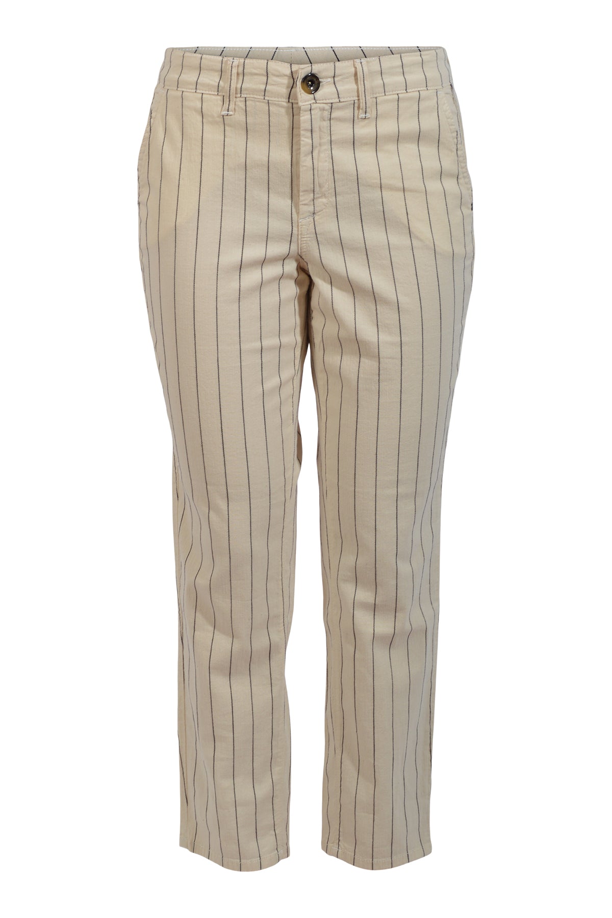 Jonny Q Jeans P1530 Linen Stripe, Warm Off-white