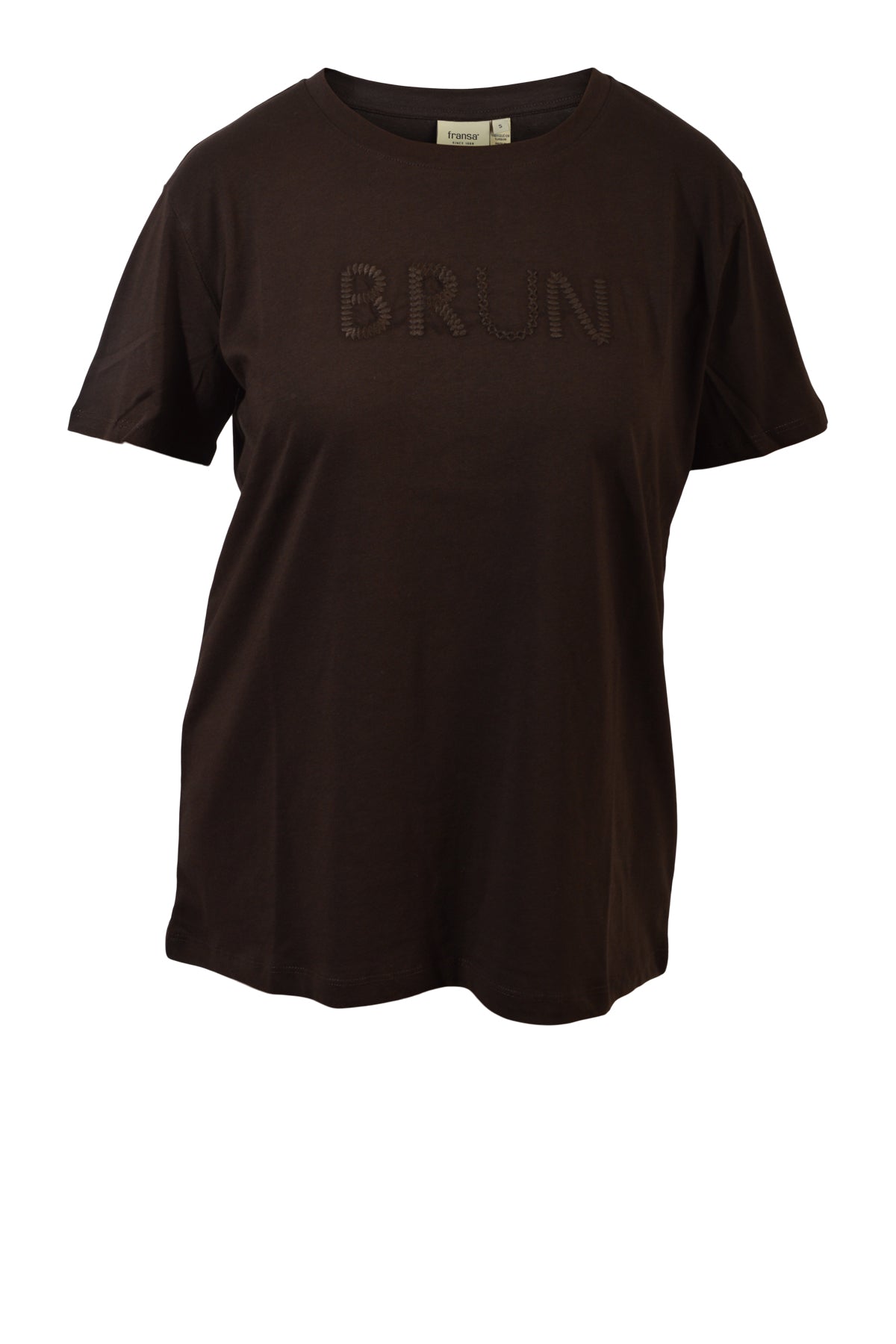 Fransa FRROUGE TEE 1,  CHOCOLATE