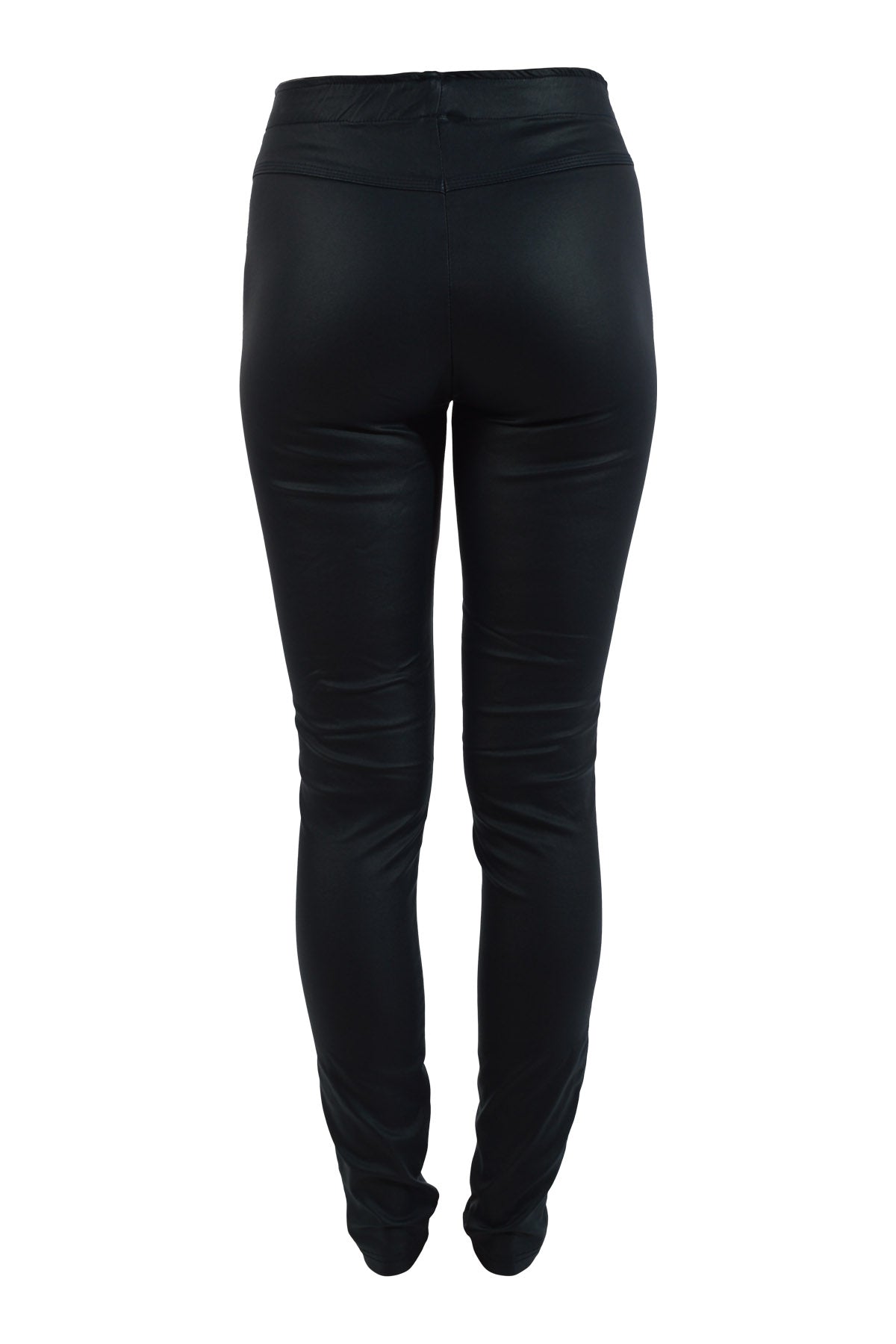 Marc Lauge Aleia coated leggings, Navy