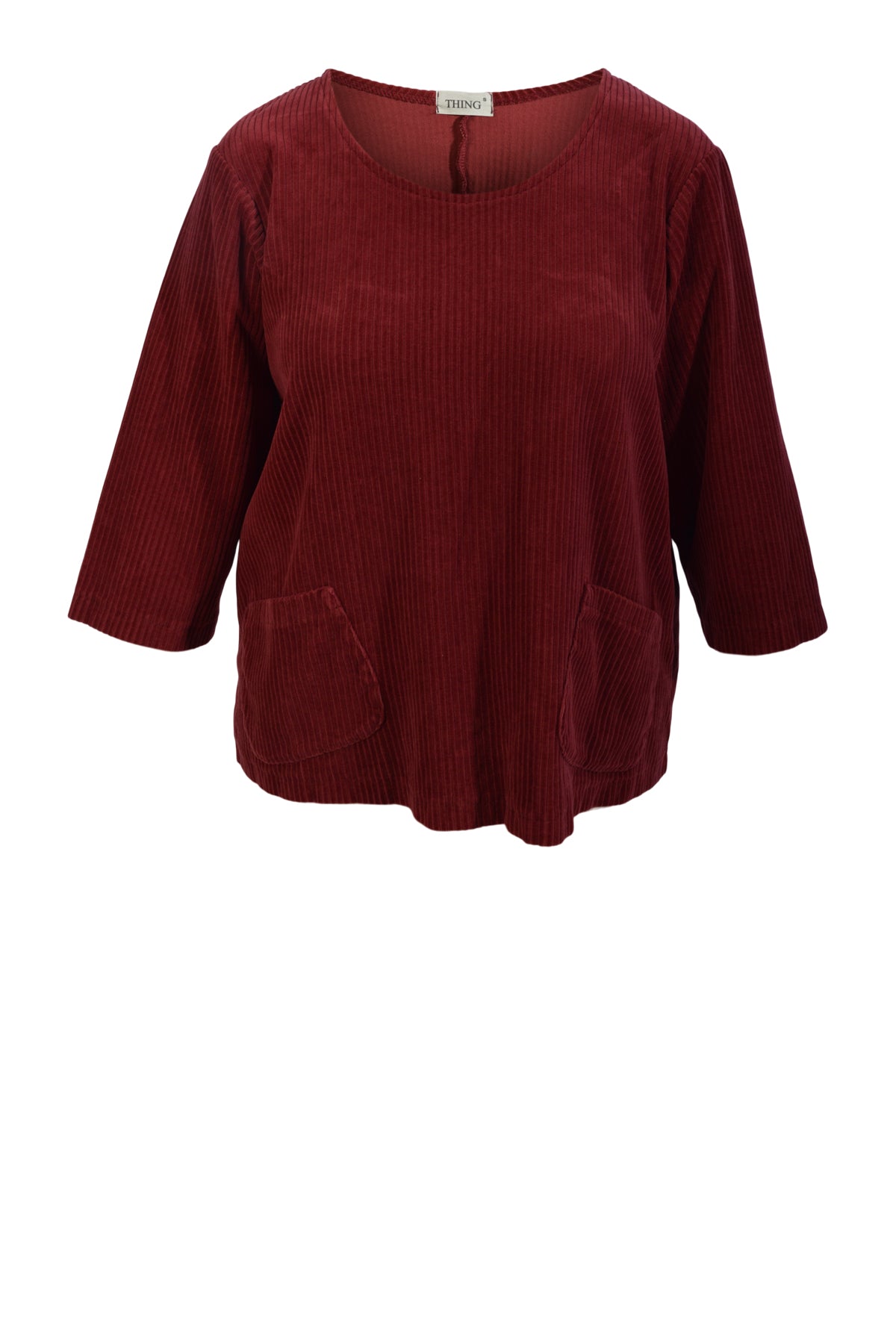 Thing bluse i fløjl 7043, Wine