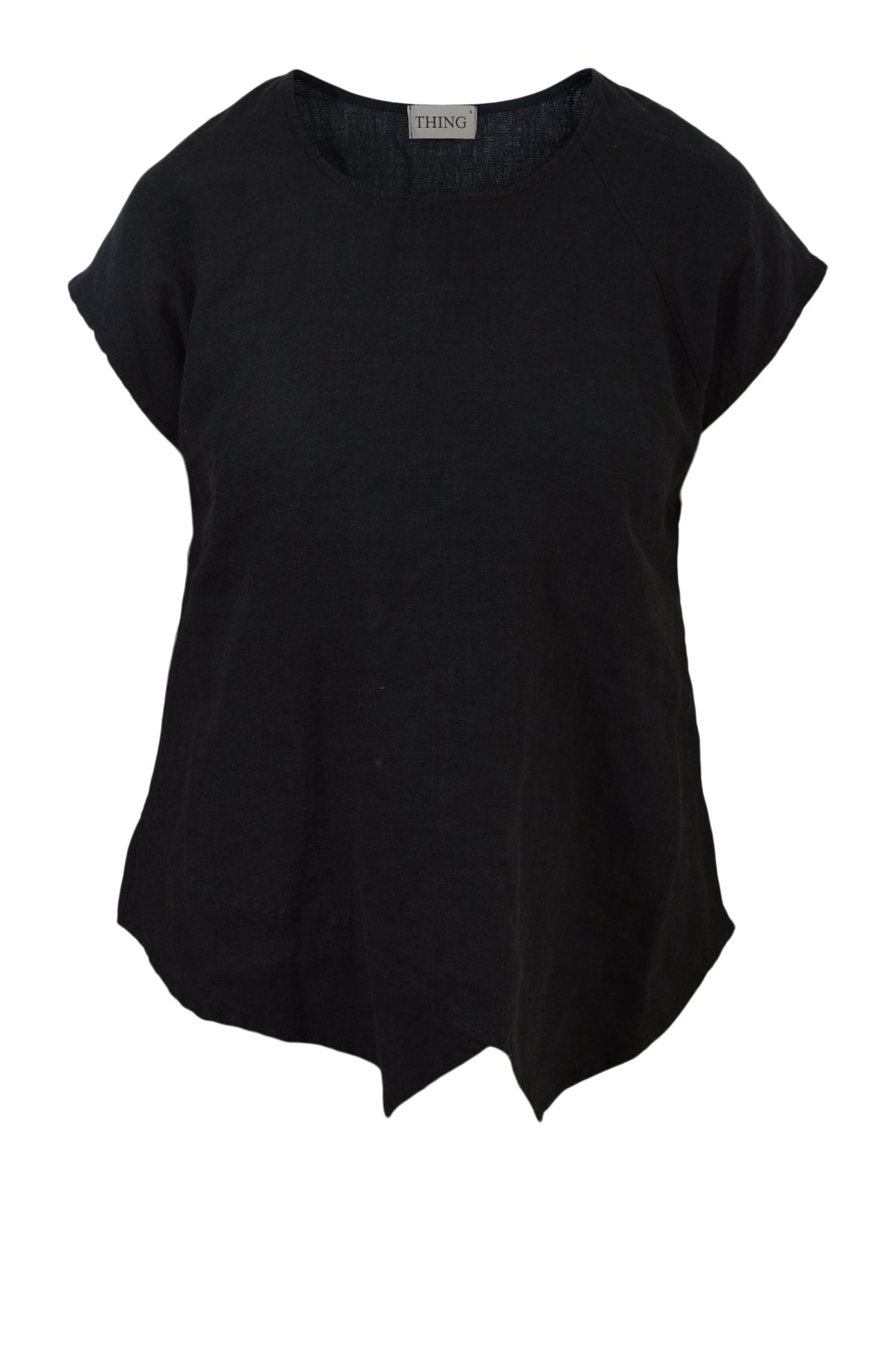 Thing bluse i hør 6935, Black