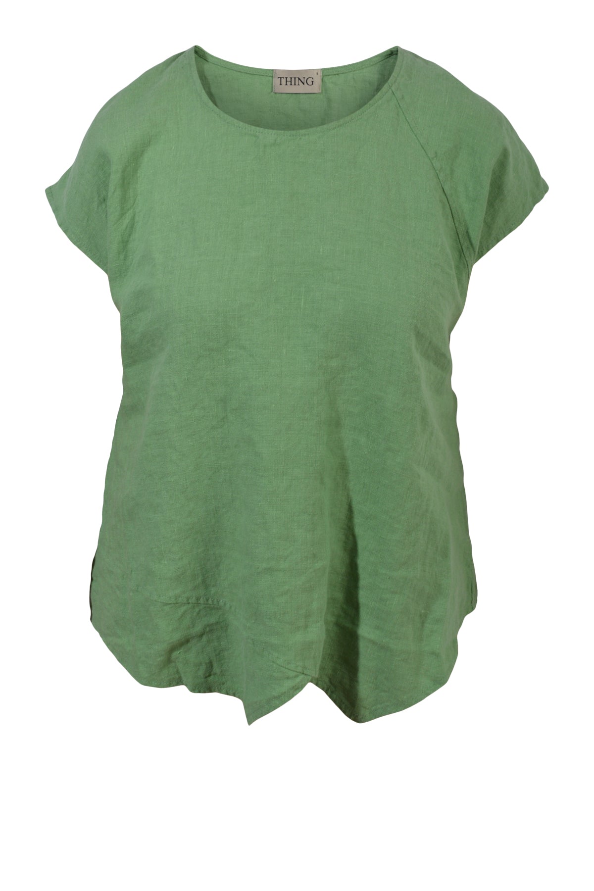 Thing bluse i hør 6935, Mossy