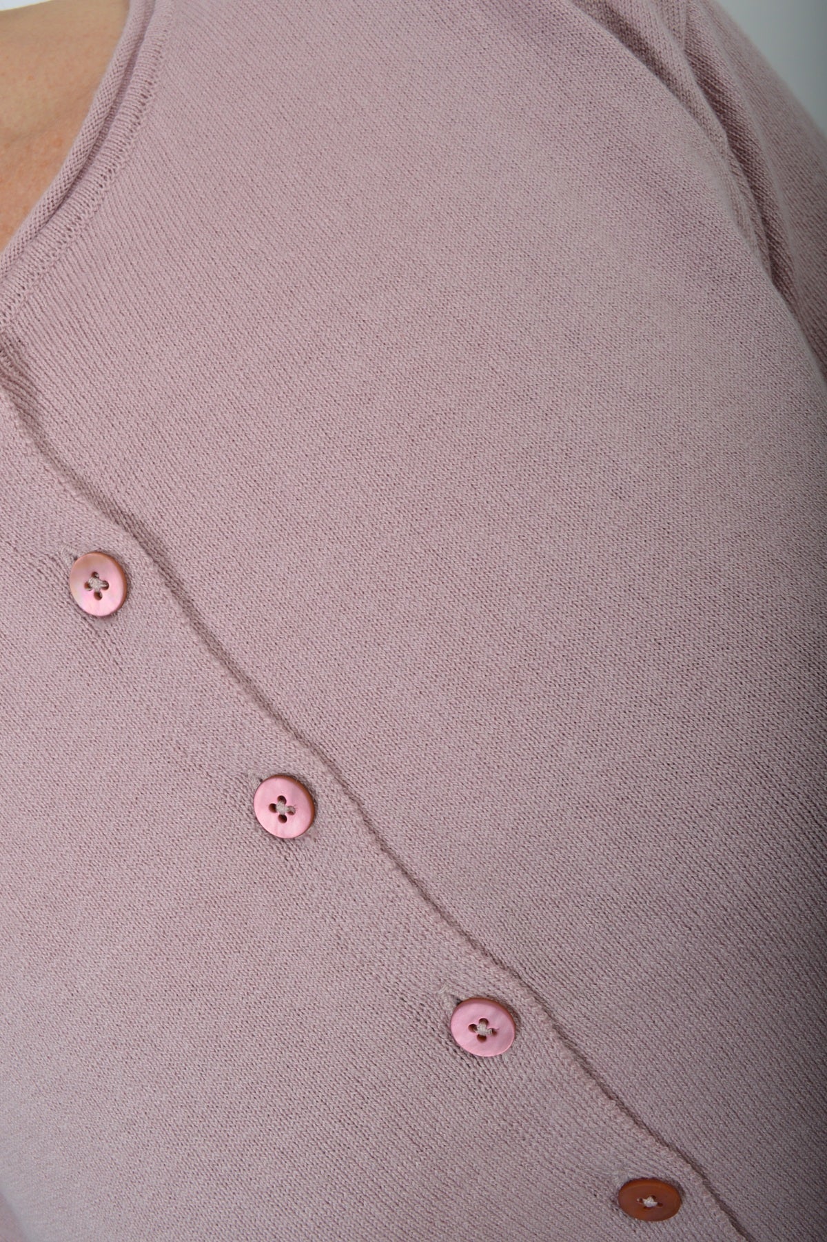 Nature of Knitwear OZ cardigan, Cold Rose