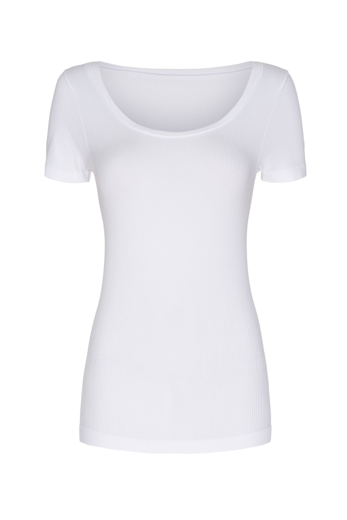 Tim & Simonsen Linea rib T-shirt SS, White