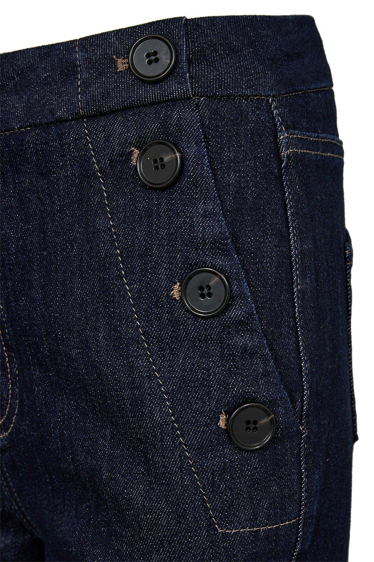 Pieszak Jenora Cropped Sailor Jeans Wash Blue Dawn Rinse, Rinse Denim