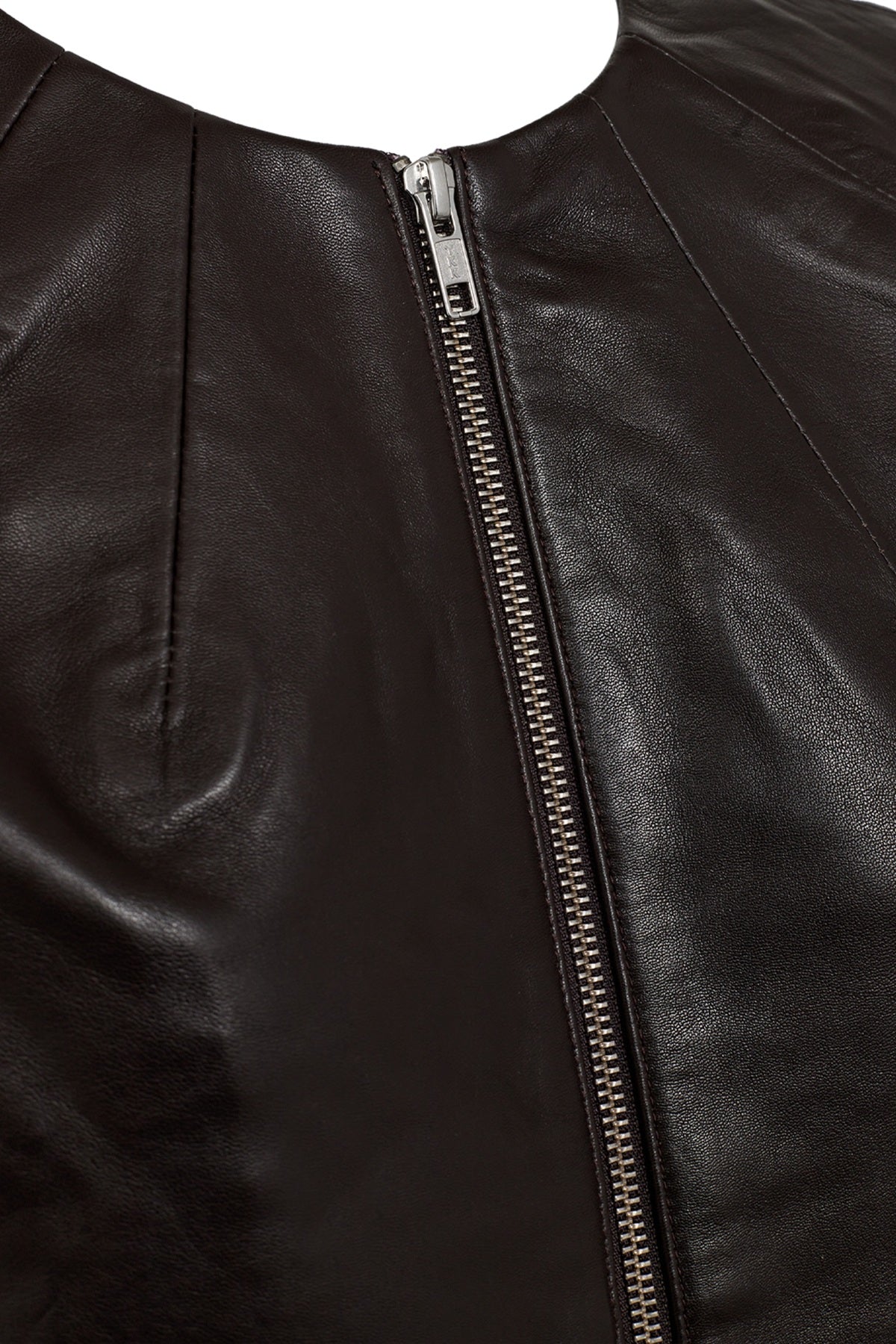 Pieszak Lanni Leather 3/4 Sleeve Jacket, Black Coffee