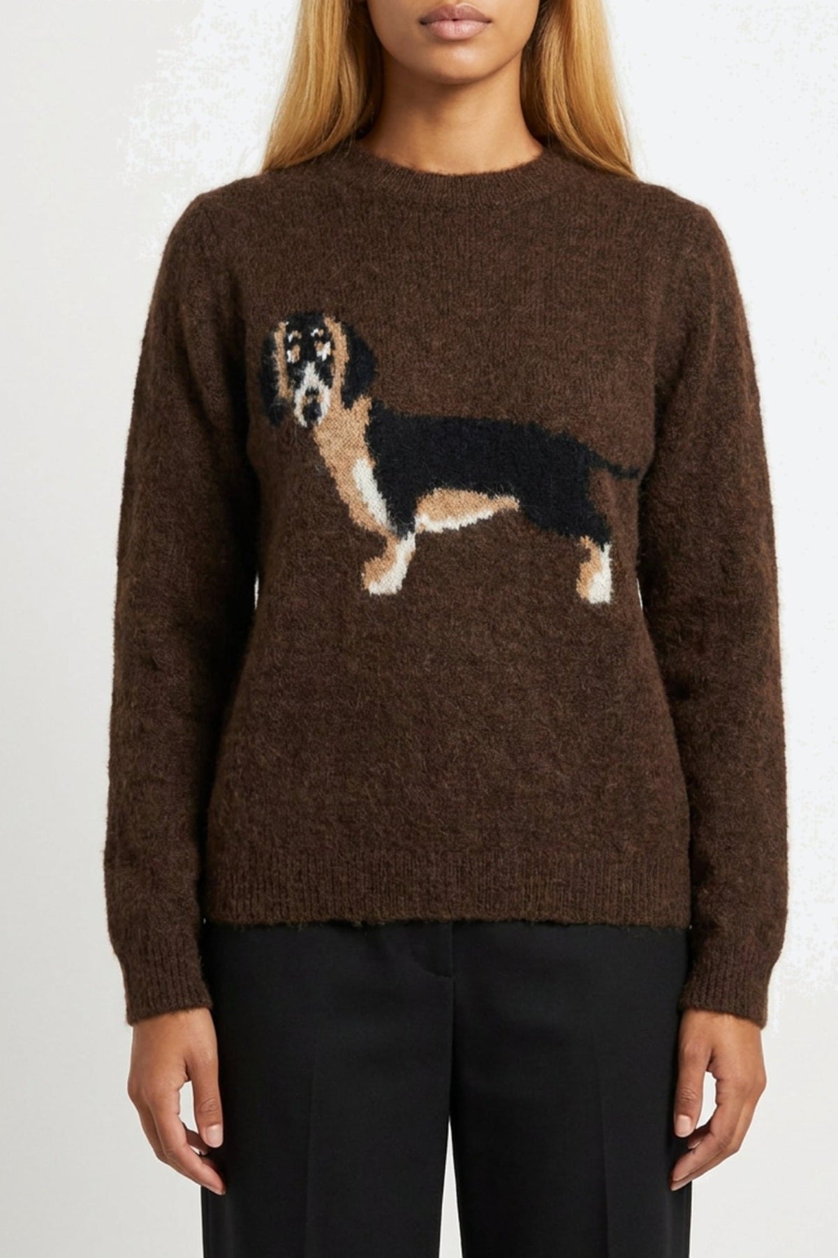 Moondust DOG KNIT, CHOCOLATE