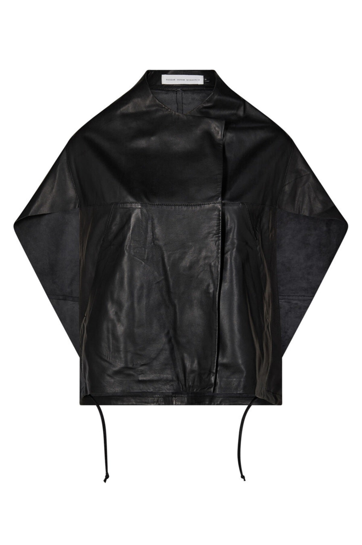 Pieszak  Lanni Leather Oversize Jacket, Black