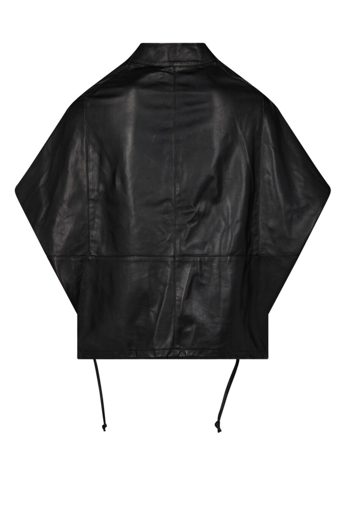 Pieszak Lanni Leather Oversize Jacket, Black