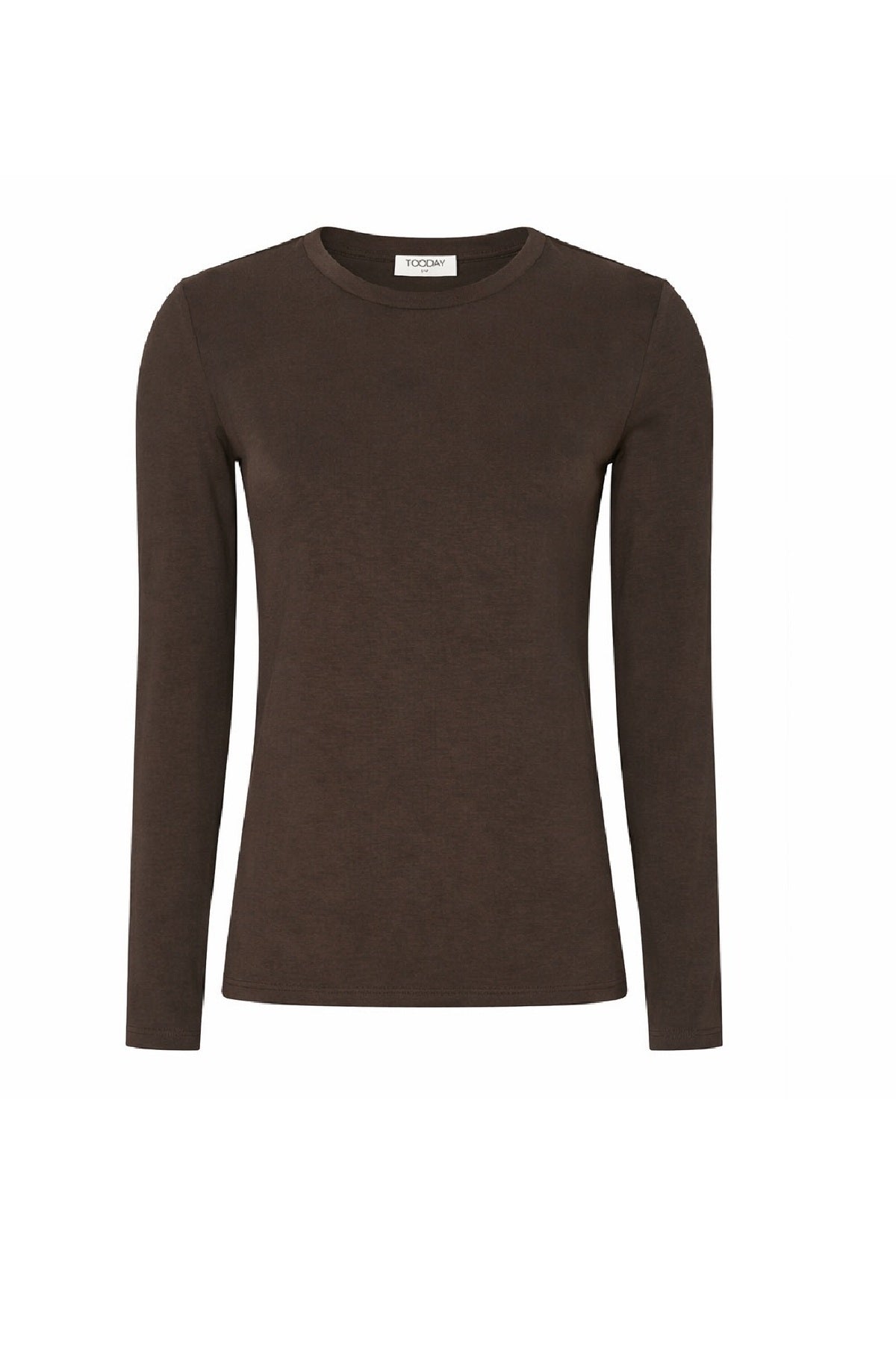 TOODAY Penelope LS T-shirt, Bitter Chocolate