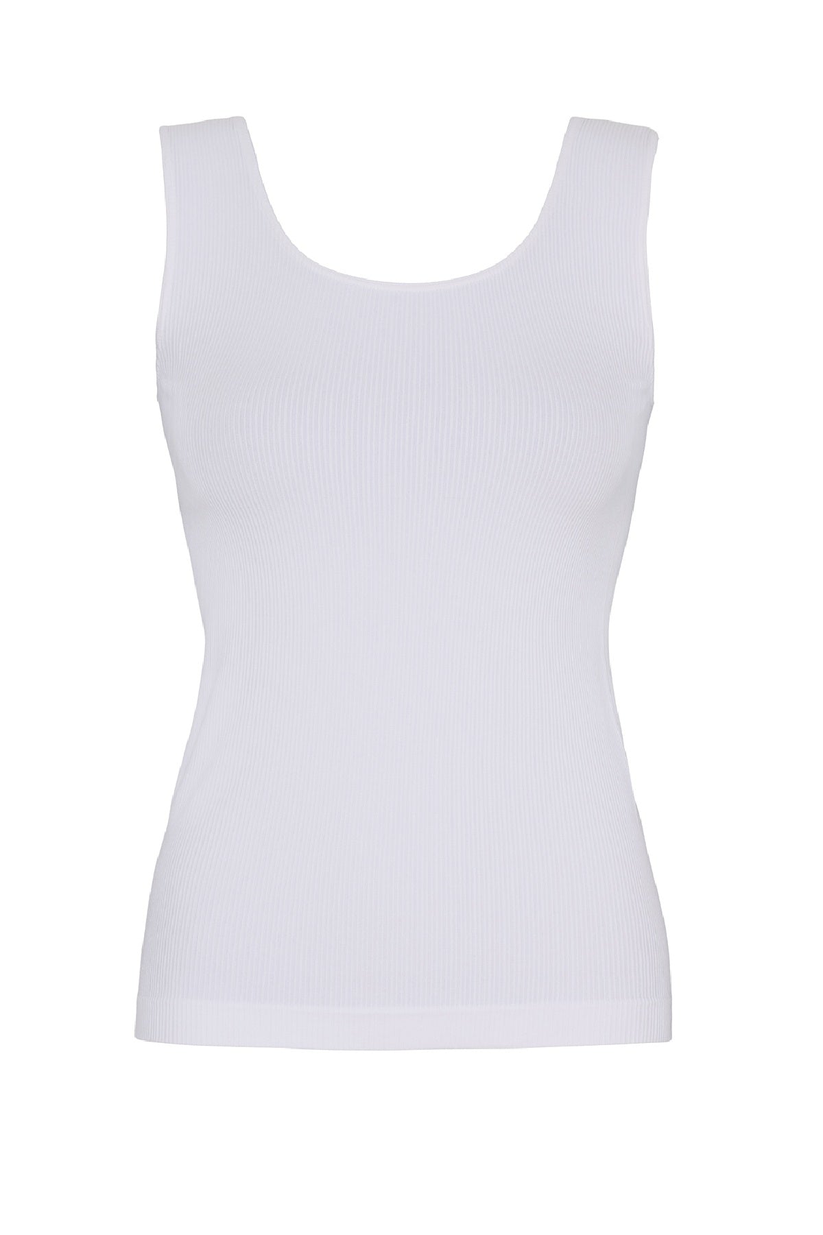 Tim & Simonsen Tulle rib top, Bianco