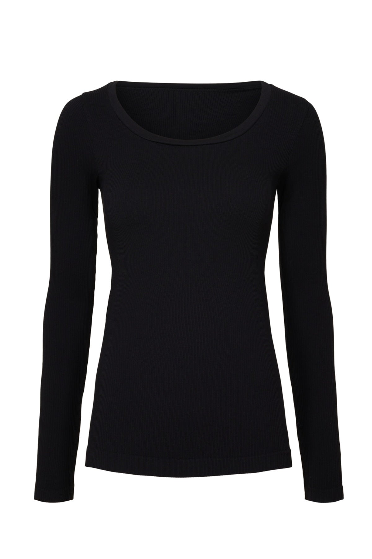 Tim & Simonsen Linea rib T-shirt LS, Black