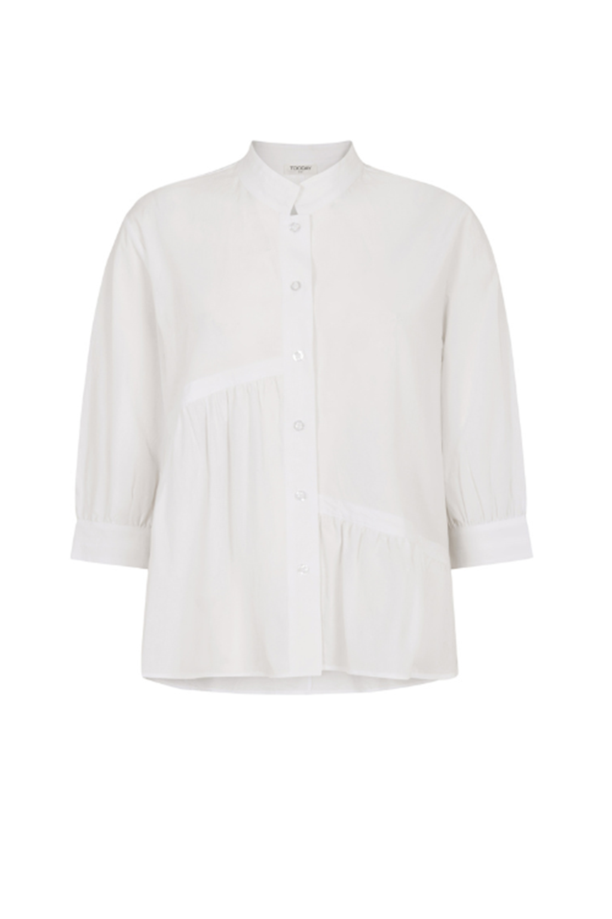TOODAY Anabel 3/4 Asymmetric Shirt, White
