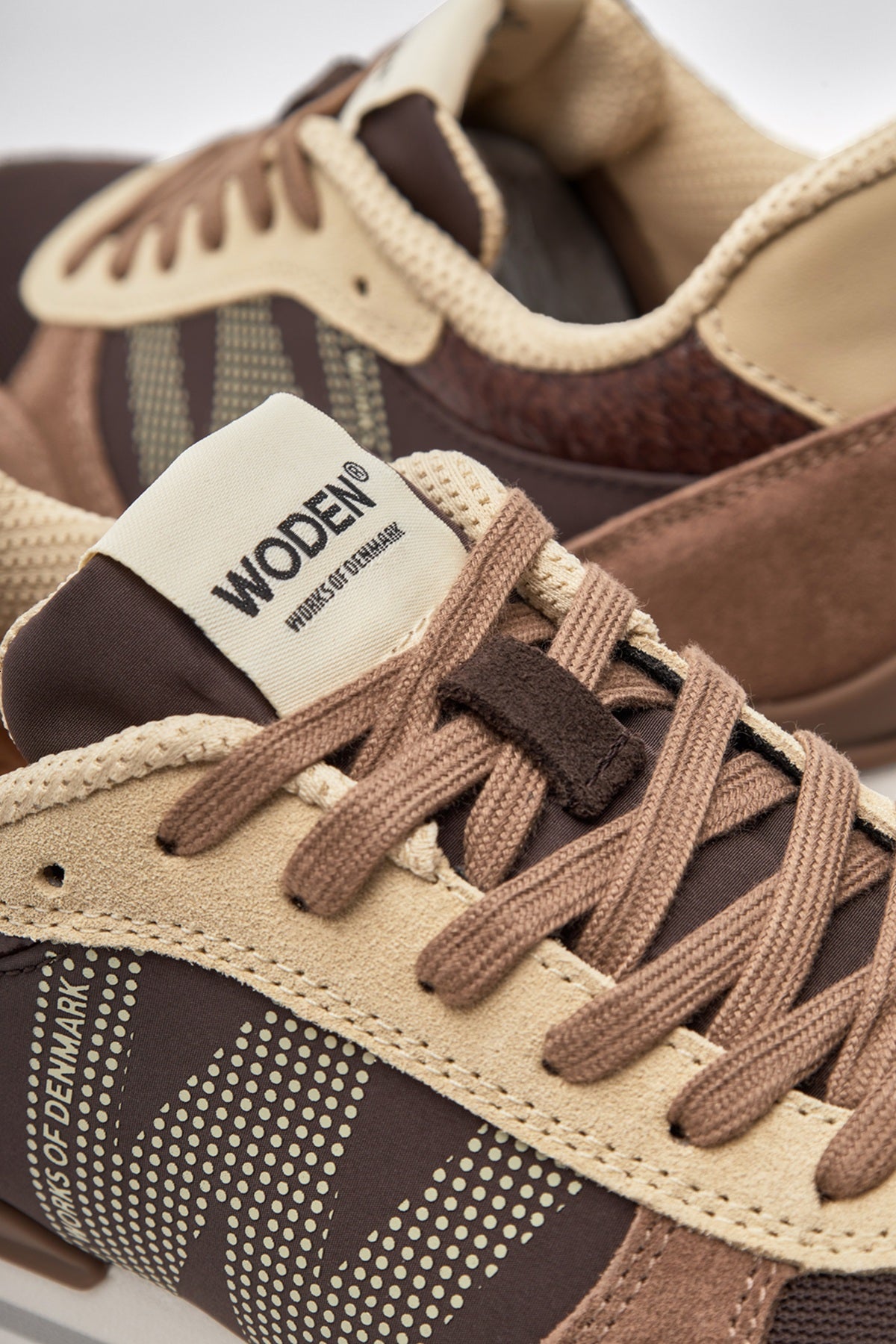 Woden Ronja Plateau, Chocolate Multi