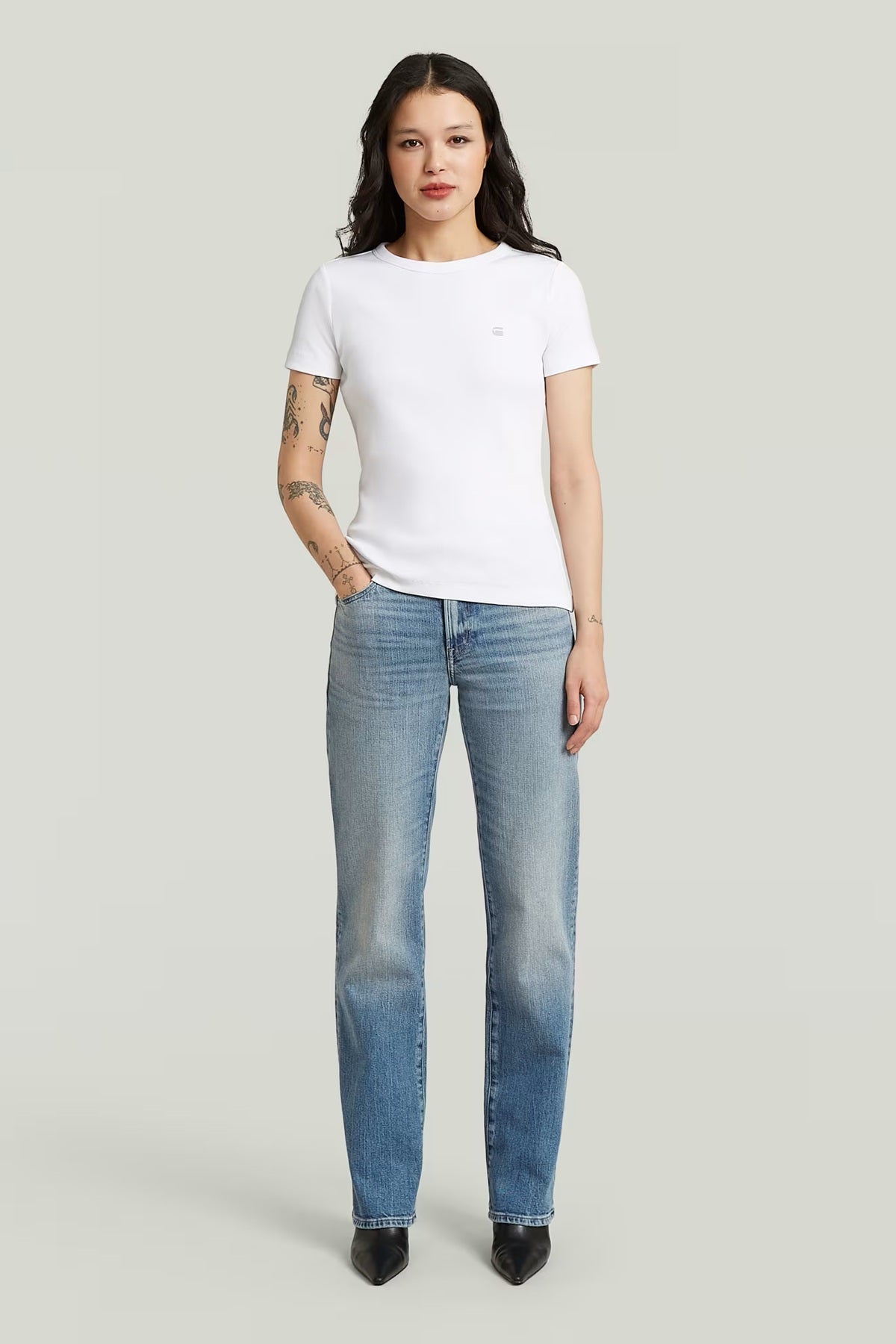 G-Star G-Straight jeans, faded blue halite