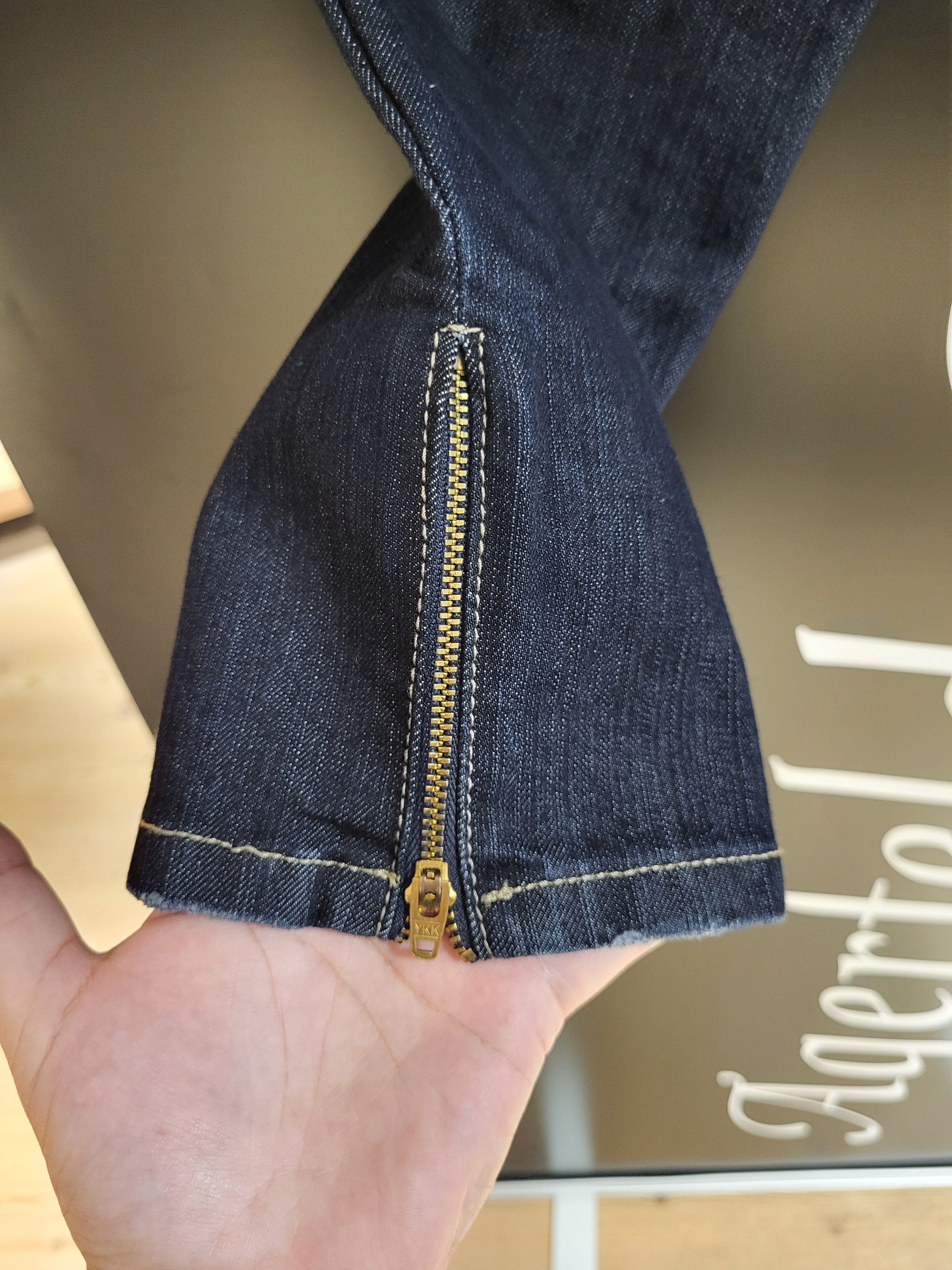 Jonny Q Jeans P1117 Combed Ring, Dark Stone