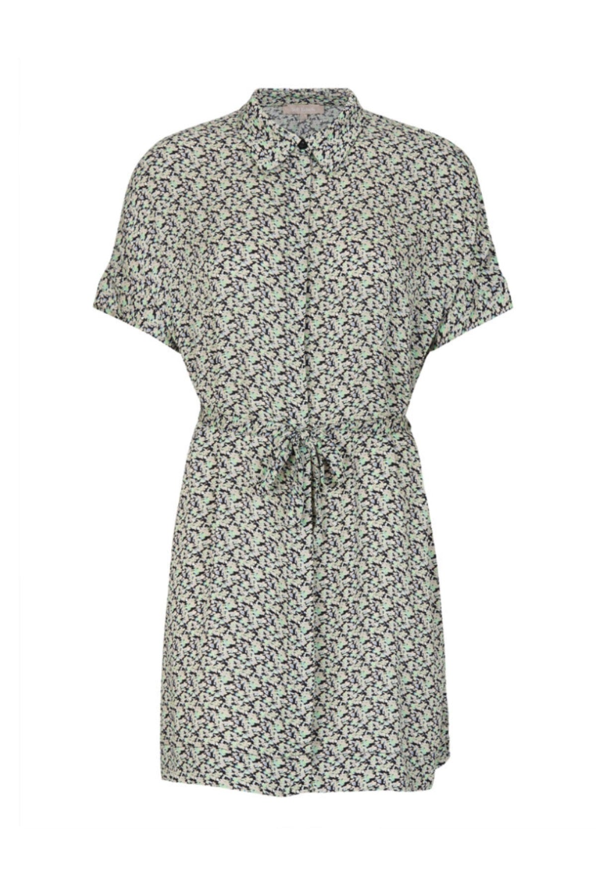 Soft Rebels SRLeah Shirt Dress, Blur flower arcadian green