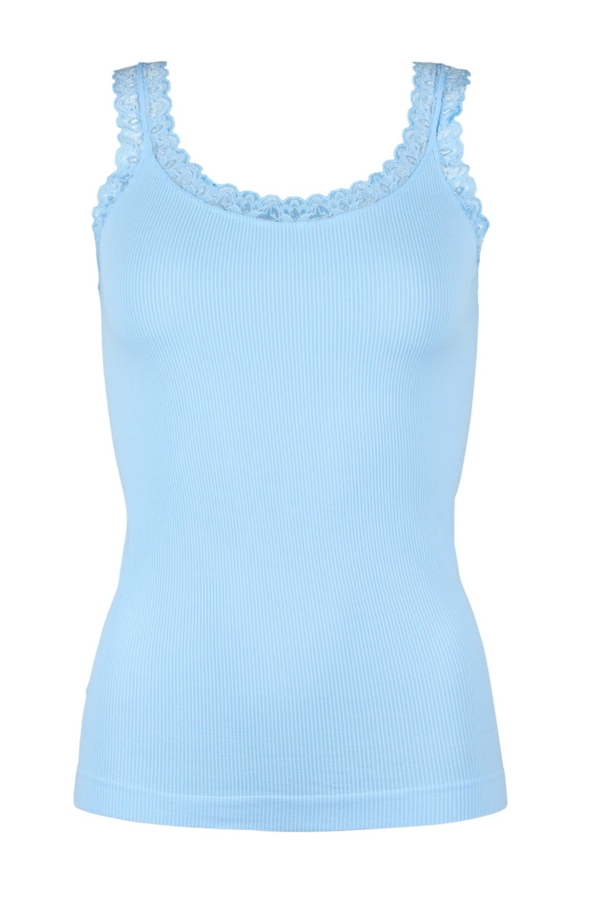 Tim & Simonsen Frida ribtop, Azzurro