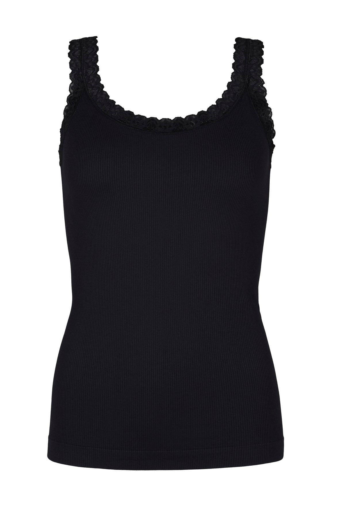 Tim & Simonsen Frida ribtop, Nero