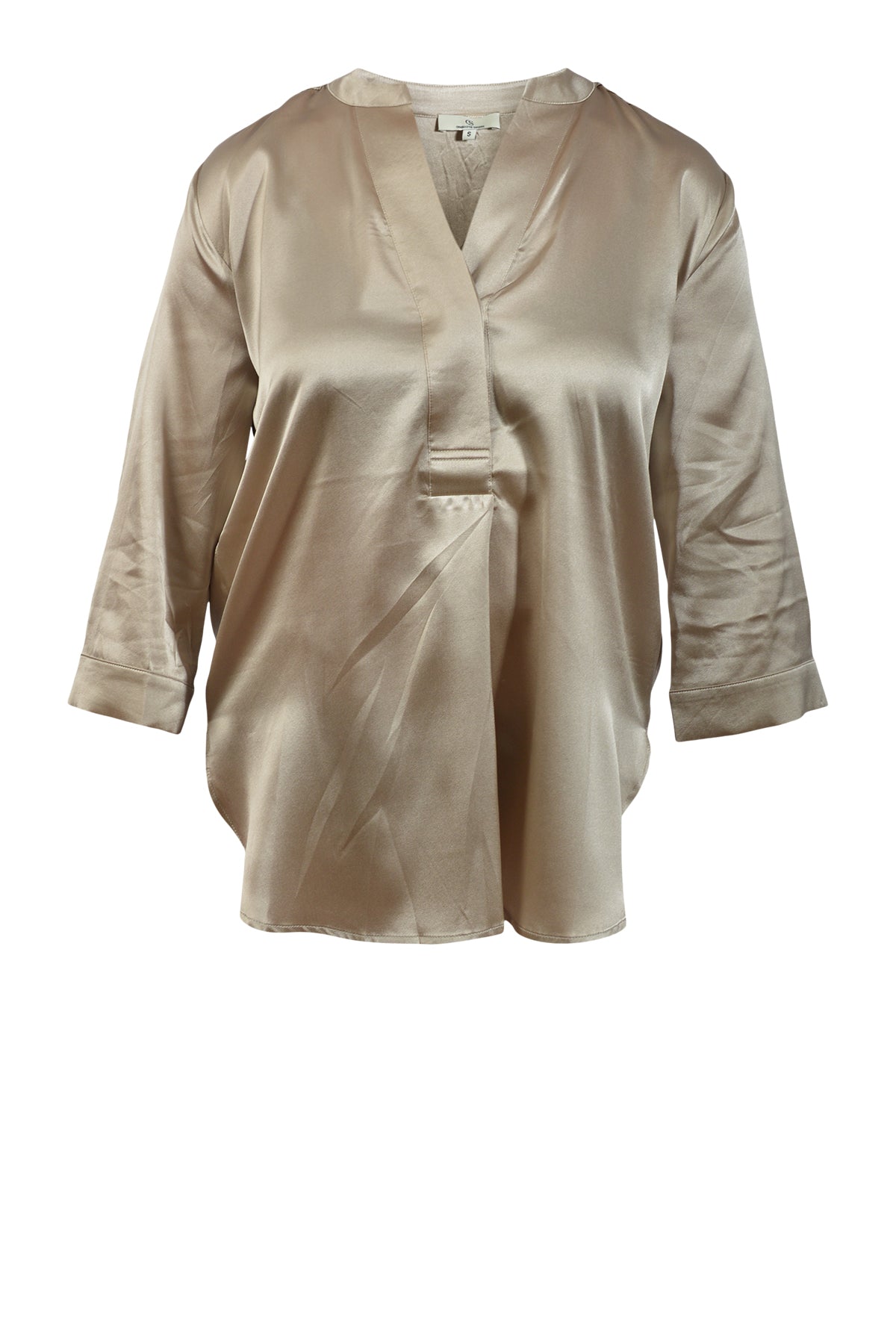 Charlotte Sparre  Bliss blouse 2708, Solid satin Sand