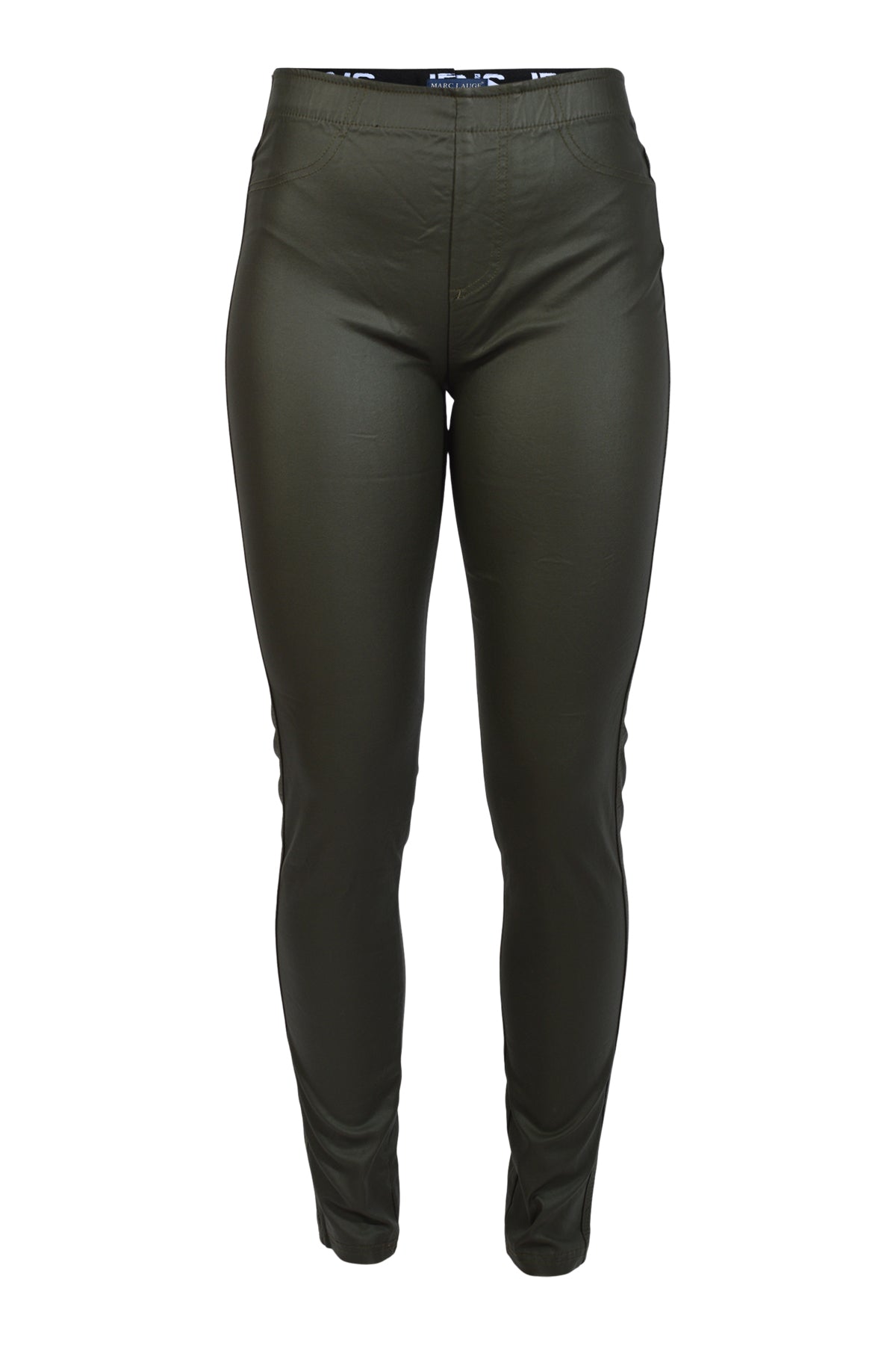 Marc Lauge Aleia coated leggings, Army