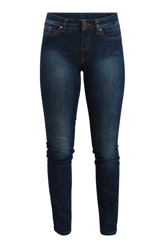 Jonny Q jeans P682AC Catherine X-fit stretch dark destroved