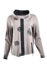 My Soul  Footprint bluse 0075, Grey