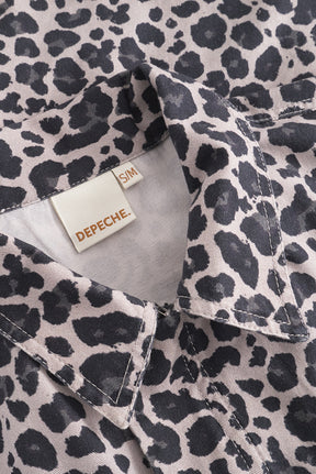 Depeche JaneDE Jacket, Grey leo print