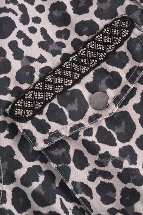 Depeche JaneDE Jacket, Grey leo print