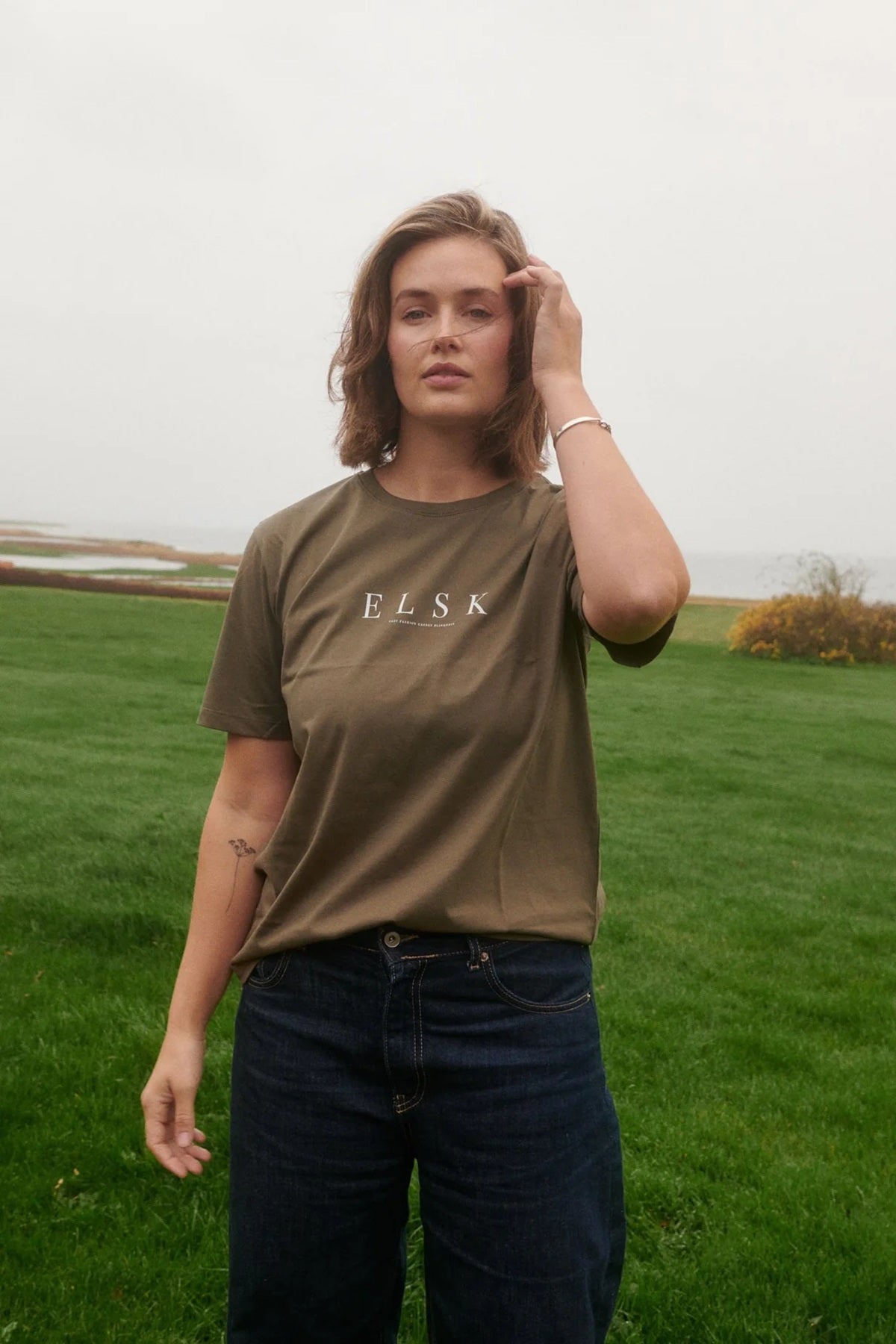 ELSK® PURE WOMEN'S CLASSIC T-SHIRT, MOSSY BARK