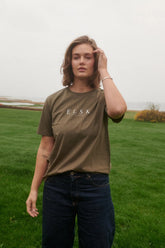 ELSK® PURE WOMEN'S CLASSIC T-SHIRT, MOSSY BARK