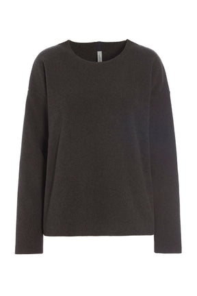 Henriette Steffensen  BLOUSE ROUND NECK 1359, CHOKOLATE