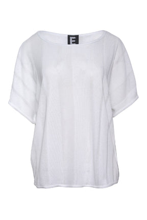 E Avantgarde Strik bluse 14210-1, White