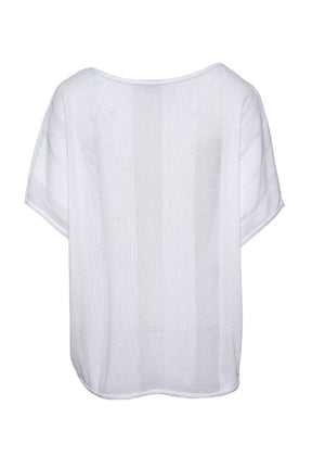 E Avantgarde Strik bluse 14210-1, White