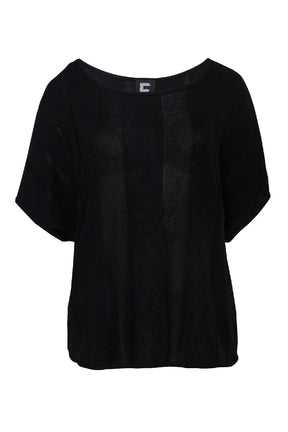 E Avantgarde Strik bluse 14210-99, Black