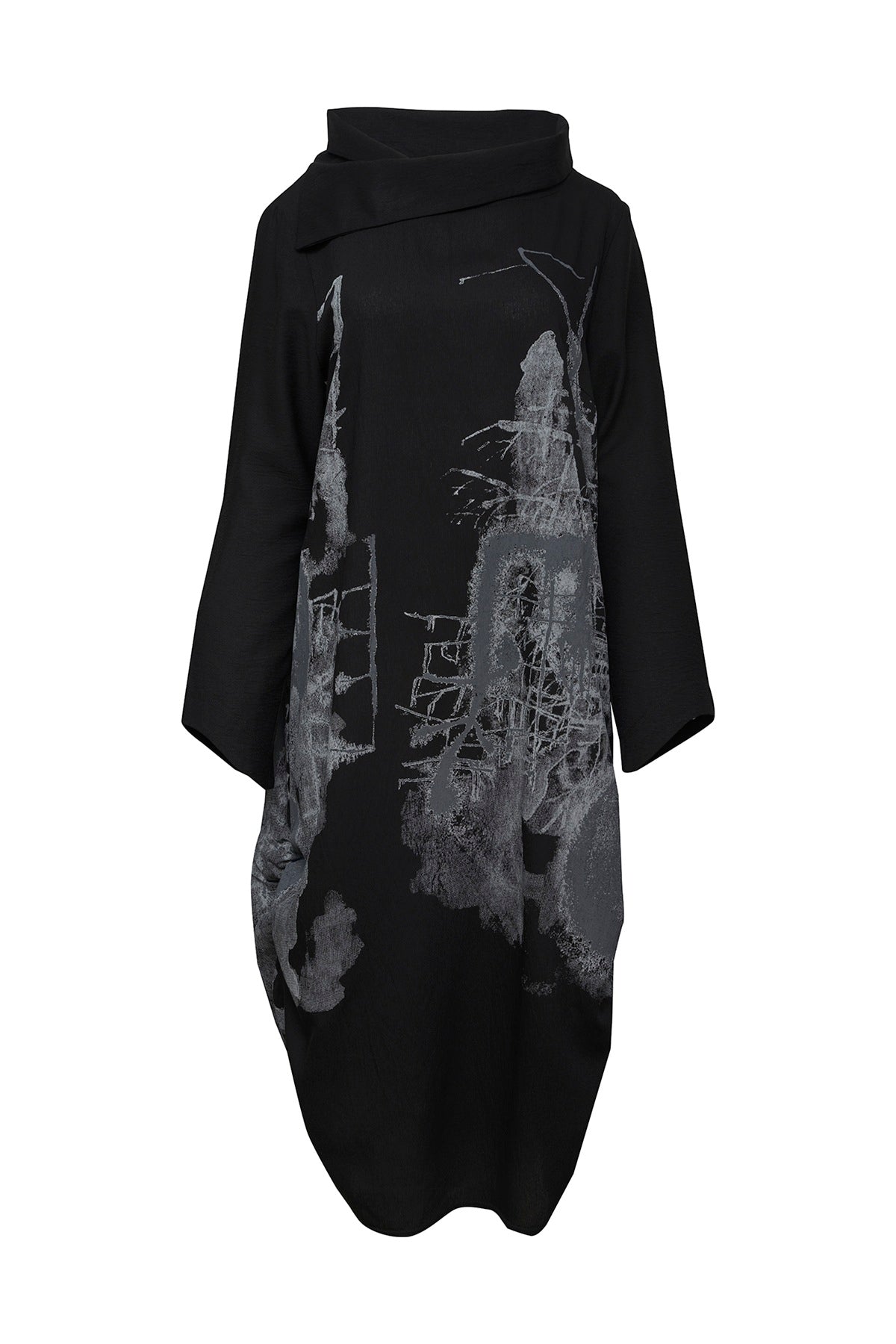 E Avantgarde kjole 14875-9982, Black-Silver