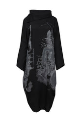 E Avantgarde kjole 14875-9982, Black-Silver