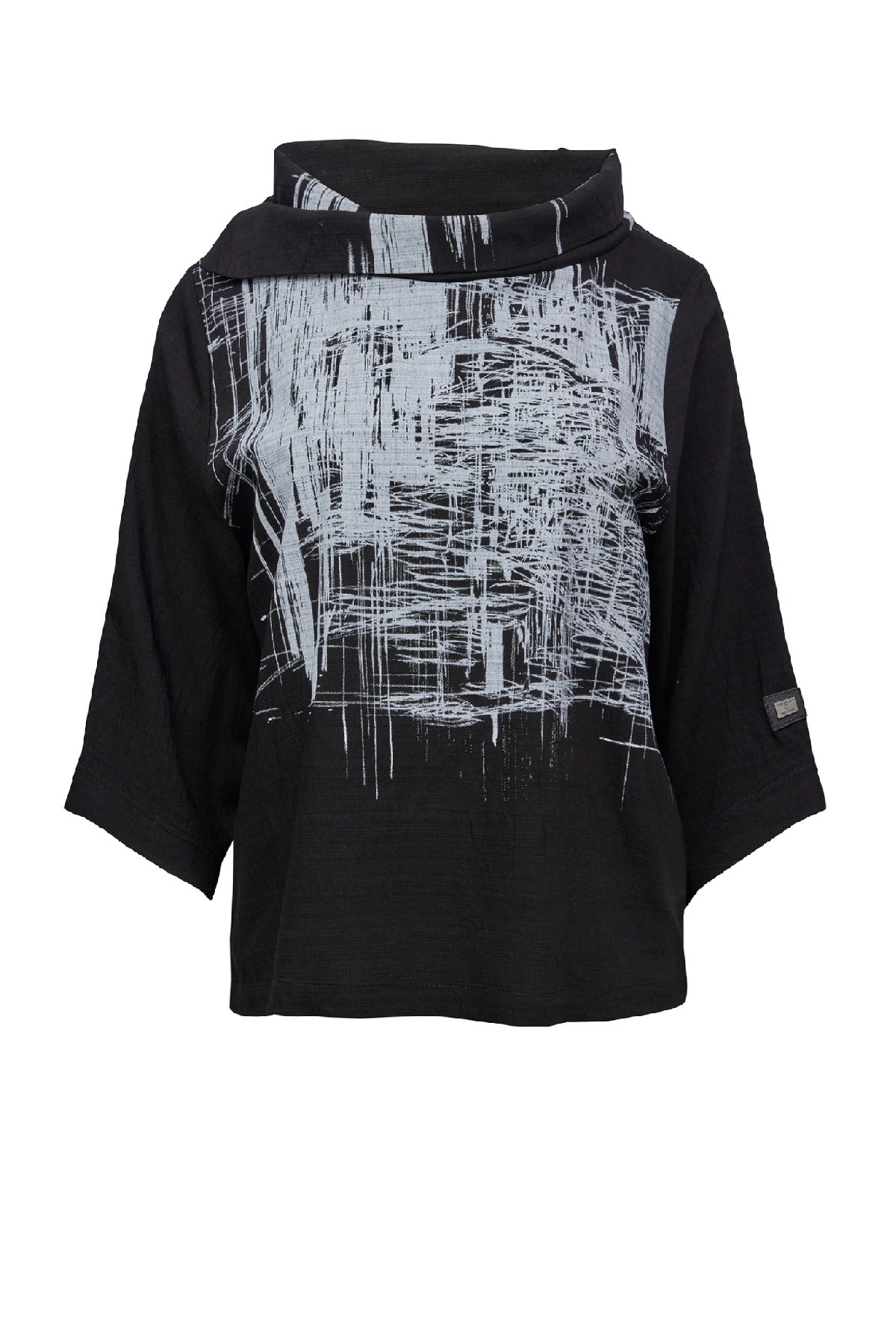 E Avantgarde Blouse 15005-9901, Black-White
