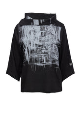 E Avantgarde Blouse 15005-9901, Black-White